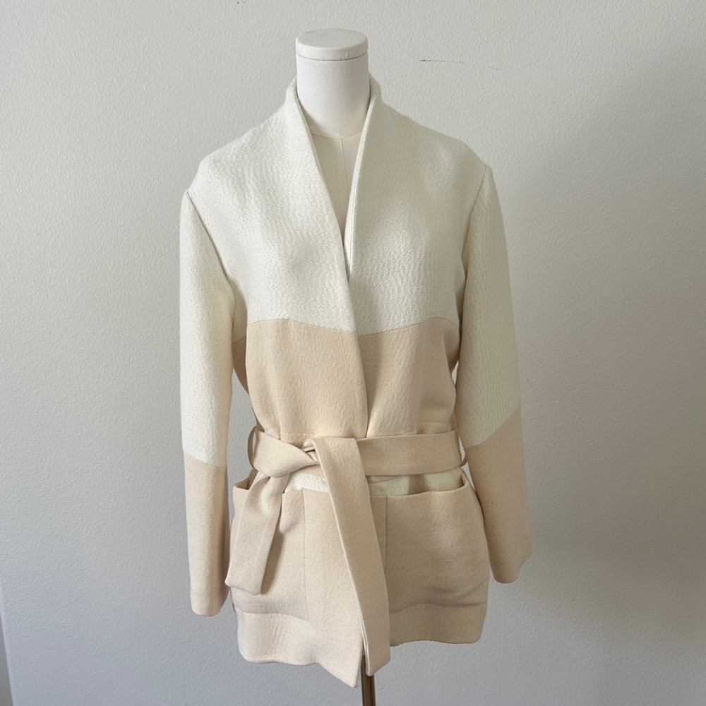 IRO Cream Textured Cardigan Jacket